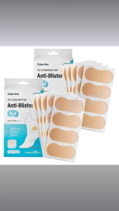 CalmSkin Foam Cushion Anti Blister Standard Pad Beige 20pcs x 2 Packs Heel Foot Protector Foot Care
