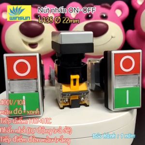 LA38 Nút nhấn ON-OFF Ø 22mm