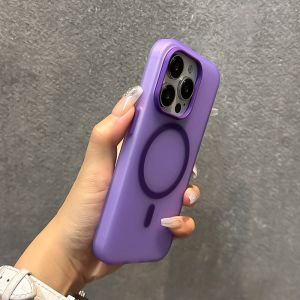 Oppo Findx8pro Reno12 Pure Color Magnetic Absorption Soft Gel Phone Case Cartoon Cute Style Protective Cover for Mobile Phones