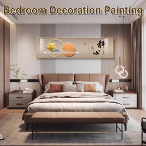 Bedroom And Living Room Decorative Painting Modern Luxury Chinese Feng Shui Elegant Atmosphere Self-adhesive Painting