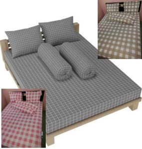 Sprei katun home made motif emily kotak