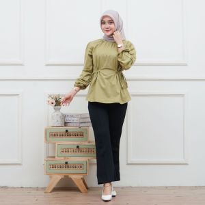 BAJU COUPLE ALARA KEMEJA COWOK DAN BLOUS CEWEK