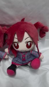 Bandai | New Kasane Teto Plush Toy Soft Doll Stuffed Plushies Figure Anime Cosplay Cartoon Birthday Present Christmas Gift for Fans