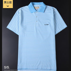 Summer Golf Short Sleeve T-Shirt Mens Casual Sport Striped Collar Half Sleeve Womens Breathable Sun Protection Quick Dry GTGolf