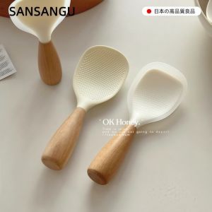 Food Grade Silicone Rice Spoon Stand up High Aesthetic Ins Style Non-Stick Heat Resistant Inner Bowl for Cooking And Baking