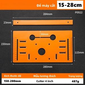 Mặt Đế Ray Dẫn Hướng Cưa Tròn Có Thể Điều Chỉnh Phụ Kiện Máy Cắt Gỗ Cầm Tay Giá Đỡ Cưa Bàn