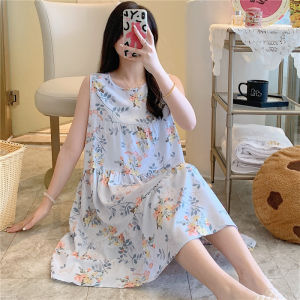 KASIHAN | Sleeveless Plus Size Summer Cotton Dress