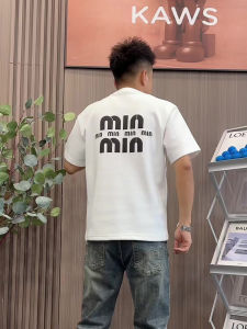 Áo Thun Nam Tay Ngắn in Chữ Thời Trang Thường Ngày Sang Trọng Mới Về Chất Liệu Cotton Thoáng Khí Mùa Thu 2025 Áo Thun Nam