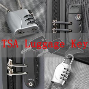 2PCS TSA Luggage Key Suitcase Key Multifunctional TSA002 TSA007 TSA006 TSA009 Key for Luggage Suitcase TSA Lock Forget Password Combination