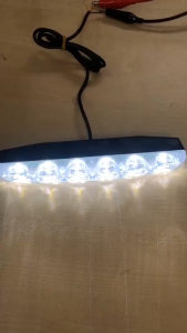2PCS Car 6 LED DRL Daytime Running Light Bar Daylight With Turn Signal Flowing Fog Lamp Spotlight