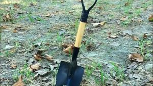 OKDA Shovel For Gardening: 68 Cm Steel Shovel With Wooden Handle D Handle Kids Vegetable Planting Digging Soil