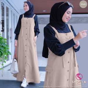 Setelan Wanita Arumi Overall Set Inner Busana Remaja Muslimah