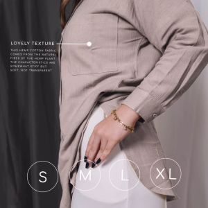 LUX SEPHORA atasan wanita I longsleeve I kemeja wanita I crinkle I blouse wanita