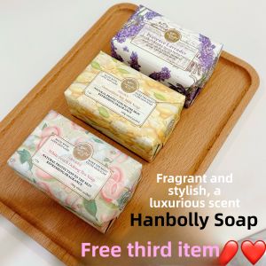 High-End Hanbolly Aromatherapy Essential Oil Soap Fragrant Bathing Soap Pear Magnolia Blossom Scented Cleansing Body Soap