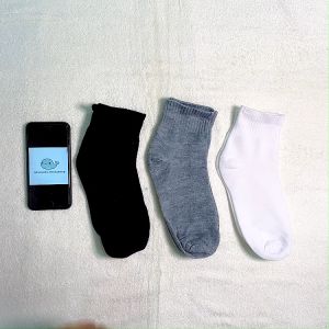 ⚠️⚠️ [Ready Stock] 1 Pair Normal Working Sock Crew Socks Stoking Free Size Kerja Sport Black Socks Men Sock White Socks M13-2