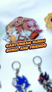 Gantungan Kunci Sonic and Friends - Ganci Keychain Kartun Custom Bahan Akrilik Acrylic Print UV