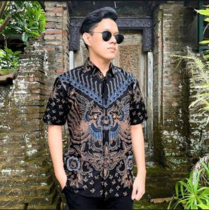 Kemeja Batik Lengan Pendek Model Terbaru 2025 Bahan Signature Ukuran M L XL XXL Bahan Halus Dan Adem Batik Formal Baju formal Batik kerja Sragam Hajatan