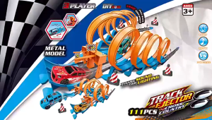 HotWheels 18 bộ phận với đường đua 3D - Trò chơi xây dựng xe và đua thử sức mạnh cực kỳ hấp dẫn cho trẻ em
