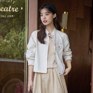 puella | Retro Stand-collar Loose Slim-fit Jacket
