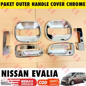 Paket Outer Handle Nissan Evalia Cover Chrome .