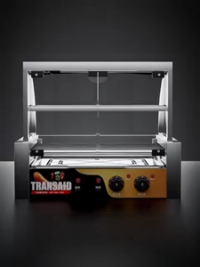 JD JINDIN Commercial Sausage Roasting Machine Hot Dog Roller Machine Hot Dog Grilling Machine Glass display cabinet