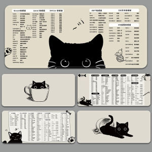 Cat Shortcut Key Mouse Pad Girls Oversized Keyboard Pad Writing Desk Mat Fancy Desk Top Pad