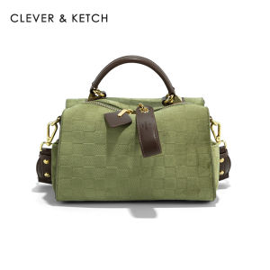 Clever&Ketch Boston Bag Womens Handbag Versatile Soft Handle British Style Fashionable Pillow Design Quality Texture
