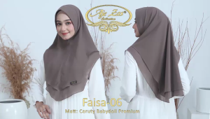 BISA COD! Hijab Instan Kepala Pet Antem Kode FAISA Bahan Ceruty Babydoll By Ory AjeZas Collection
