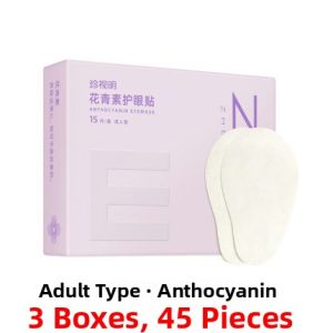 Eye Relief Patch for Students And Children 15 Pairs Assembly Yellow Leaf Carotenoid Eye Mask Comfortable Home Use Eye Care