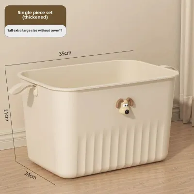 Creamy Style Plastic Home Bedroom Miscellaneous Items Storage Box Covered Desktop Organizer Toy Storage Case Jewelry Packaging