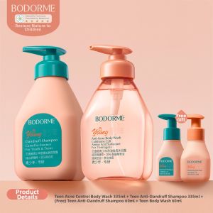 bodcrme | Youth Anti-Dandruff Oil-Control Volumizing Shampoo & Body Wash Set