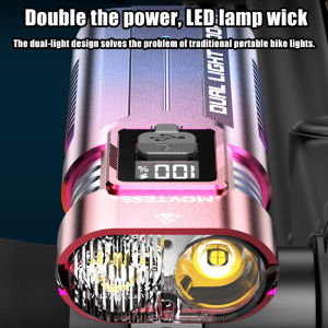 ✨both car light flashlight 15W！bike light rechargeable 4 lighting modes 2000 LUMEN lampu basikal depan belakang Bike light led USB Charging Safety Waterproof Bike Front Light Night Cycling Riding Lamp Bike Light Headlight Cycling bicycle accessories自行車前后燈