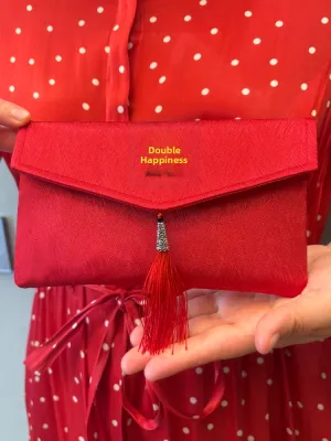 Wedding Red Envelope Special Joy Character Embroidery Cloth Art Engagement 2026 New Style Customizable Chinese Wedding Celebration