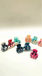 Klik-Beli [LUSINAN] Jedai Rambut Badai Ukuran 5cm Cakar 3 Gigi Jepitan Korea Motif Marmer Jepit Marble - 12 Pcs