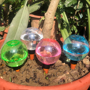 ระบบชลประทานอัตโนมัติสำหรับต้นไม้ 4 ชิ้น อุปกรณ์รดน้ำต้นไม้แบบเจาะพื้น สำหรับปลูกต้นไม้ในบ้าน สวน กระถางดอกไม้ เครื่องให้น้ำในร่มและกลางแจ้ง