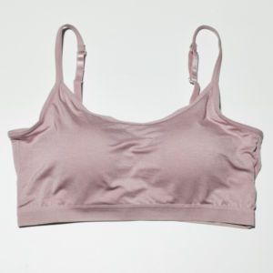Modal Fabric Integrated Bra ผู้หญิงไม่มีสาย Bandeau Top พร้อมแผ่นหน้าอกฤดูร้อน Camisole ป้องกัน Light Walking Vest