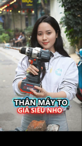 Thân Máy Khoan Pin Bossun M21B-ID1380BL Lực Siết 80N Đầu Kẹp 13mm Không Chổi Than