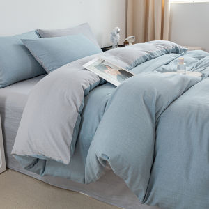 Pure Color 100% Cotton Four-Piece Set