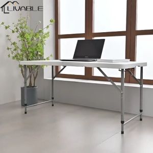LIVABLE 4FT Folding Half Table: A Multi-Purpose Solution