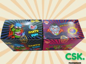 Hantu Bubble Gum (50pcs) / Rainbow Sour Gum (50pcs)