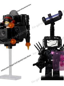 Hình Tượng Siêu Nhân Toilet DJ Titan TV Chiến Đấu Hư Hỏng Bằng Khối Xây Dựng