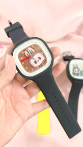 【Tahan air】Jam Tangan Anak Menggemaskan - Tali Karet Nyaman Desain Kartun Labubu Ideal untuk OOTD Anak!