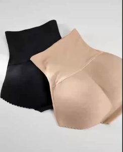 High Waist Butt Lifter Padded Shapewear Panties Women Hip Enhancer Underwear Seamless Scalloped Edge Shaper Shorts