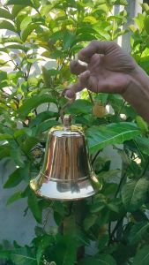 Bel Lonceng Pintu Rumah Kuningan Rantai 16 x 16 cm 1 Pcs