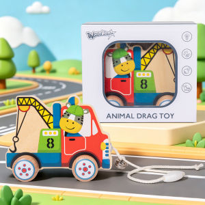 Infant Pullable Wooden Walker Toy
