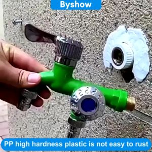 Faucet Dual Purpose Nozzle 1 Into 2 Out Wall Mounted Faucet Anti Freezing Splash Washing Machine Kitchen