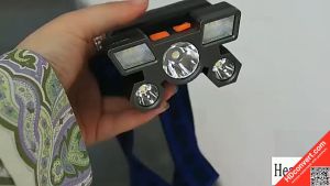 Lampu Senter Kepala Headlamp 5 LED Nyala 4 Mode