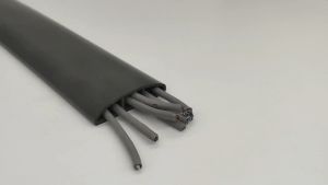 【AKEMI】1M-5M Floor Cover For Cord Cable Extension Concealer Protector Rubber Floor Cover For Cord Cable Extension Concealer Protector Black Gray Tan