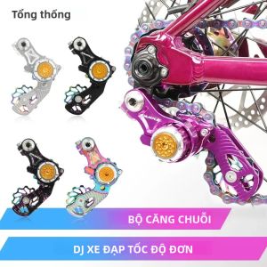 Bộ Căng Xích Xe Đạp TANKE MTB Dẫn Hướng Xích Xe Đạp Đơn Tốc Độ Bằng Hợp Kim Nhôm Ròng Rọc CNC Phụ Kiện Xe Đạp