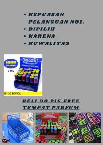 Parfum Oles Terlaris/Parfum Mirah/Parfum Roll on 7ml/Parfum Pria & Wanita Non Alkohol kemasan 30 Botol